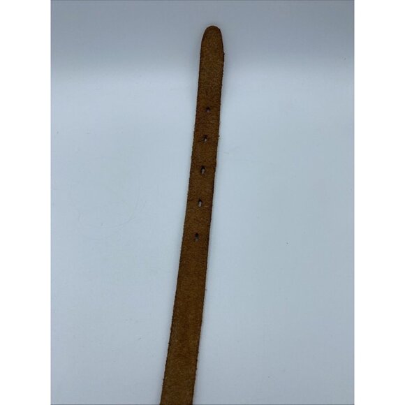 Unbranded Brown Genuine Leather Belt Women's Size 30 Medium Narrow Width - Picture 11 of 12